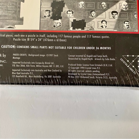 Vintage NEW SEALED “Who Said That? 252 Piece Quiz Jigsaw Puzzle Buffalo Game JFK - Picture 10 of 10